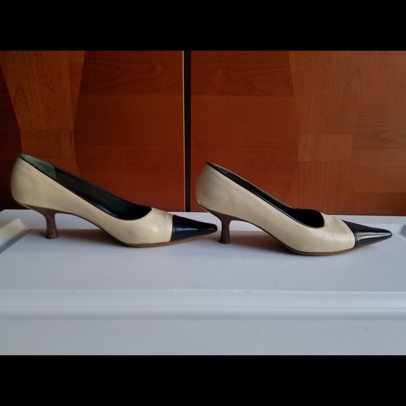 CHANEL Shoes - CHANEL CLASSIC ivory&black pumps size 38